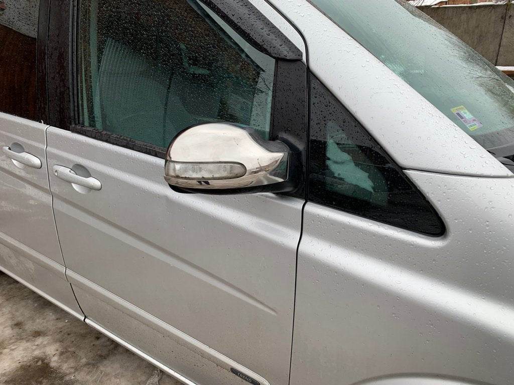 Mirror covers (2004-2010, Viano, 2 pcs, stainless steel) for Mercedes Viano 2004-2014 - Reelken Auto