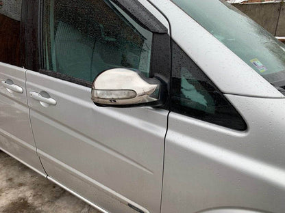 Mirror covers (2004-2010, Viano, 2 pcs, stainless steel) for Mercedes Viano 2004-2014 - Reelken Auto