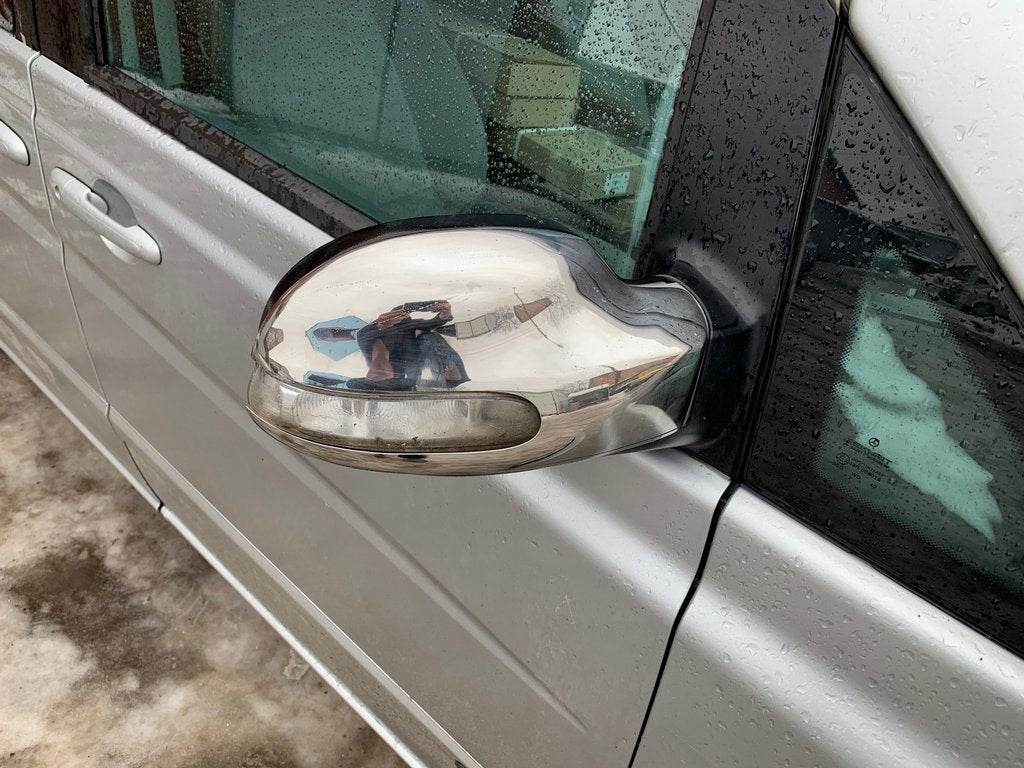 Mirror covers (2004-2010, Viano, 2 pcs, stainless steel) for Mercedes Vito W639 2004-2014 - Reelken Auto