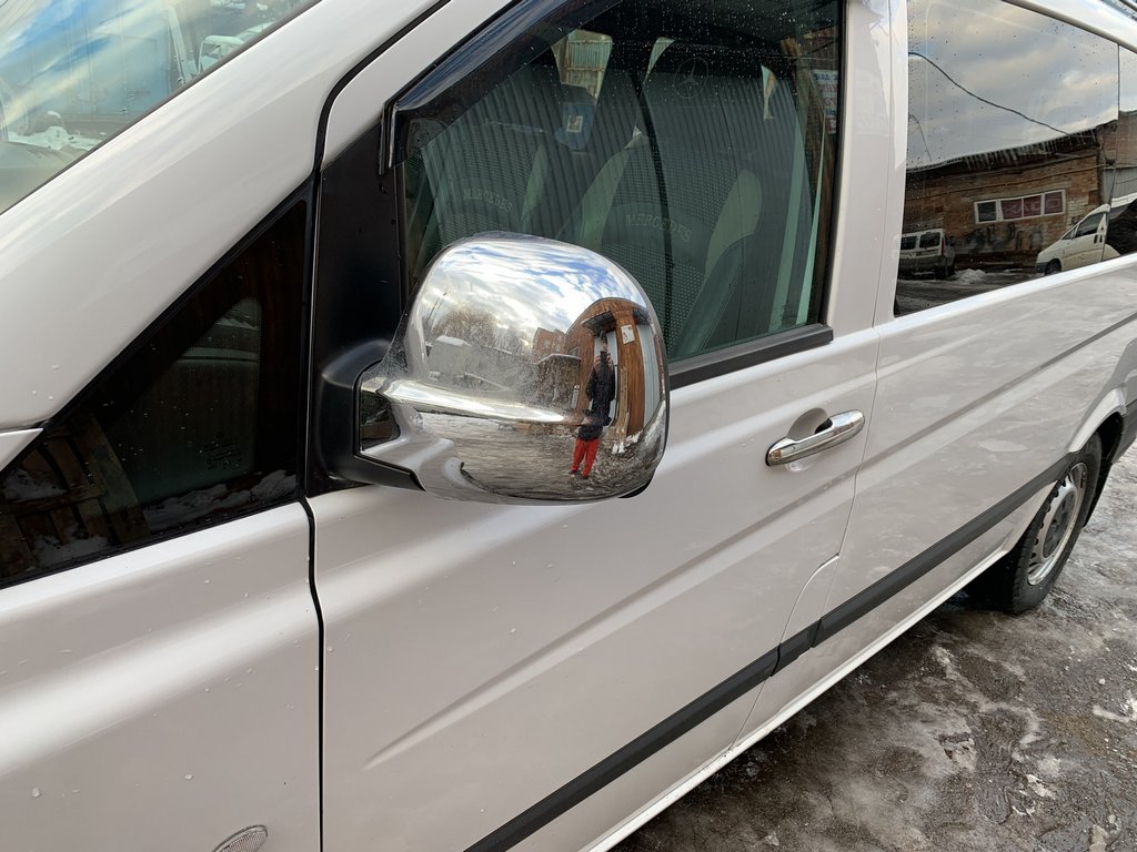 Covers for mirrors Vito 2004-2010 (2 PCs) for Mercedes Vito W639 2004-2014 - image 2