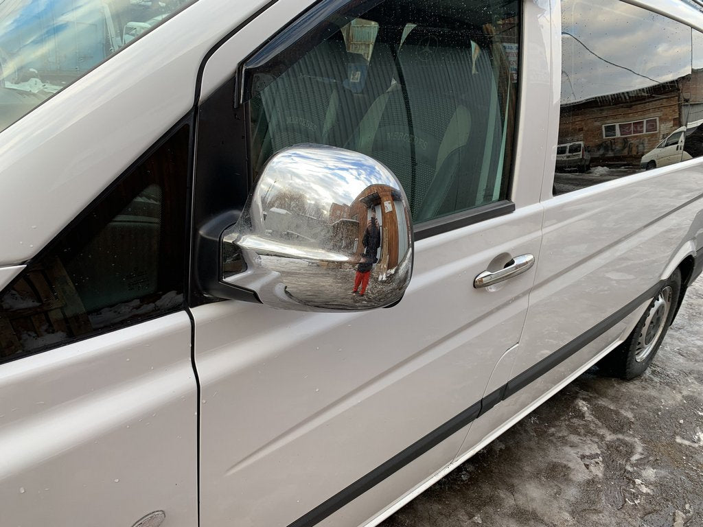 Chrome Mirror Covers VITO 2004-2010 (2 pcs) for Mercedes Viano 2004-2014 - image 4