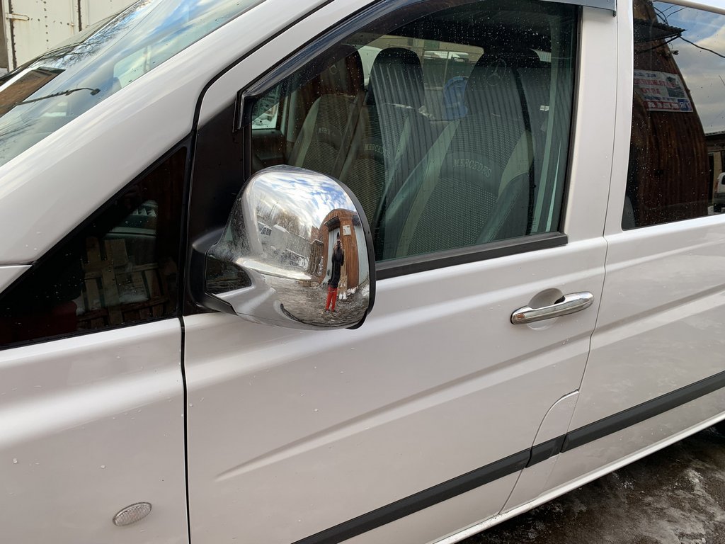 Chrome Mirror Covers VITO 2004-2010 (2 pcs) for Mercedes Viano 2004-2014 - image 6