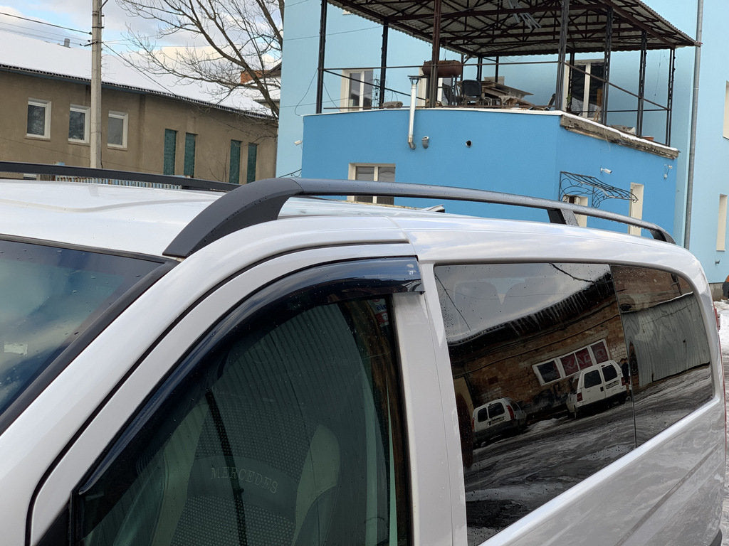 Roof rails black ELITE (Plast. feet) for Mercedes Vito / V-class W447 2014↗ year - image 3