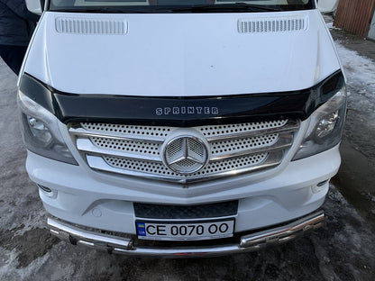 Front lower arc Shark (stainless) for Mercedes Sprinter W906 2006-2018 - image 7