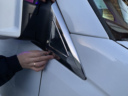 Trim near the mirrors (2 piece, stainless steel) for Volkswagen Crafter 2006-2016 - image 3