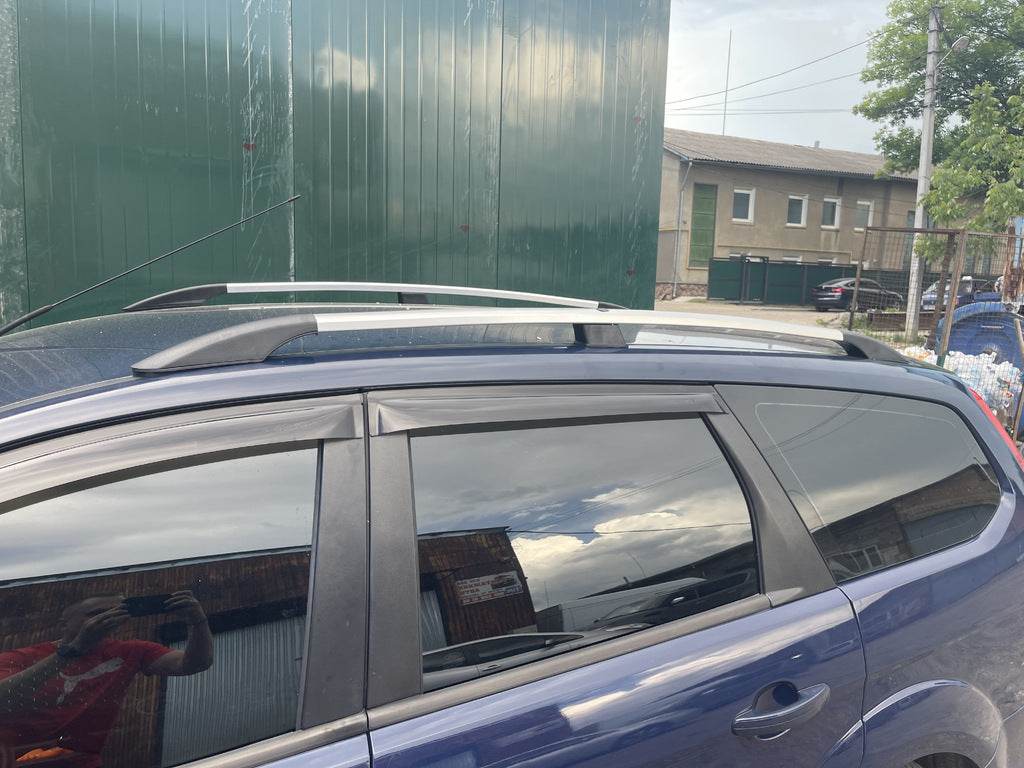 Aluminum roof rails (Caravan, chrome) for Ford Focus II 2005-2008 - Reelken Auto