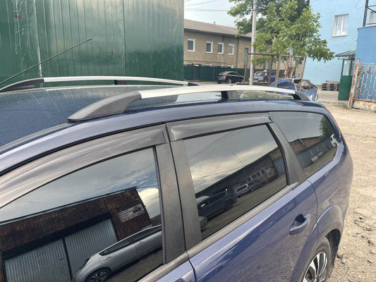 Aluminum roof rails (Caravan, chrome) for Ford Focus II 2005-2008 - Reelken Auto