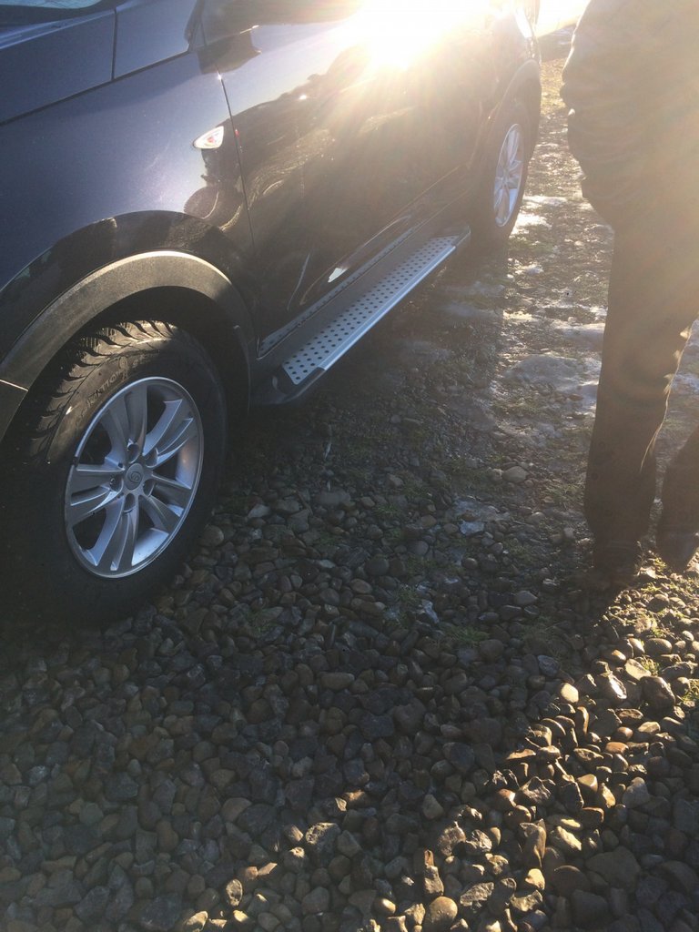 Side Steps Allmond Grey (2 pcs, Aluminum) for Hyundai IX-35 2010-2015 - image 5