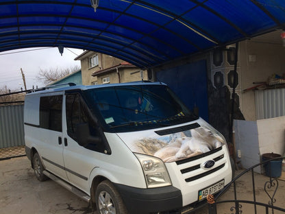 Chrome Roof Rails for Ford Transit 2000-2014 - image 3