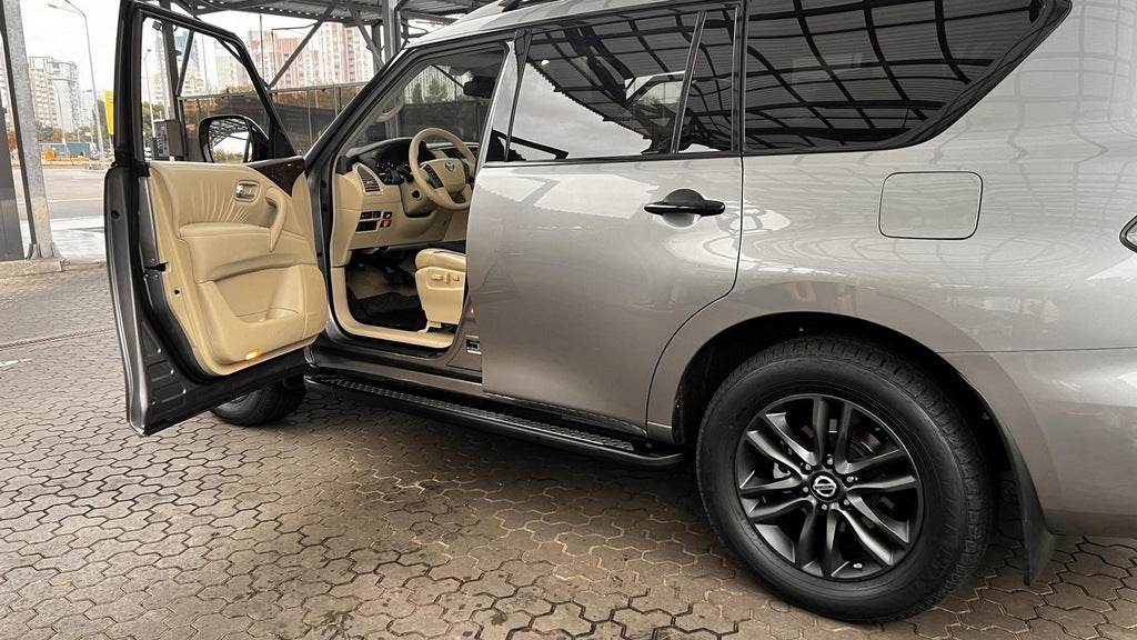 Side Vision New Grey (2 pieces, aluminum) for Nissan Armada 2016-2024 - Reelken Auto