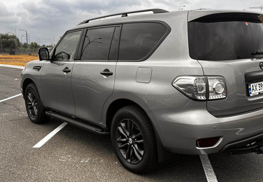 Side Vision New Grey (2 pieces, aluminum) for Nissan Patrol Y62 2010-2024 - Reelken Auto