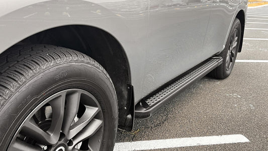 Side Steps New Vision Grey (2 pcs, Aluminum) for Nissan Patrol Y62 2010-2024 - image 1