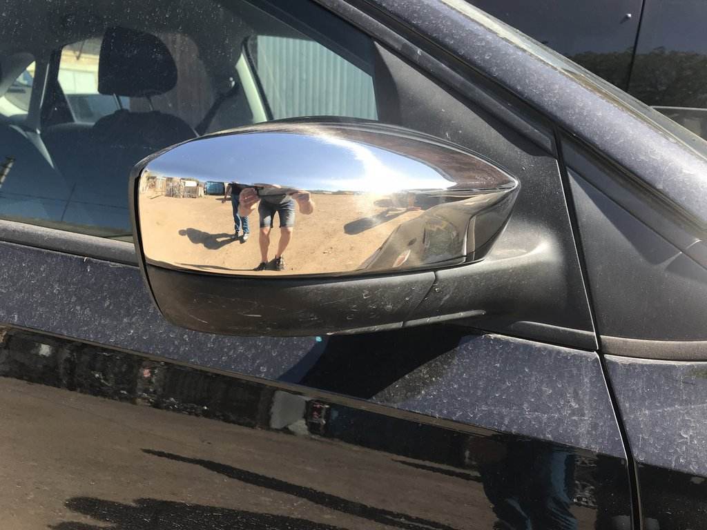 Covers for mirrors Sedan (2 pieces, stainless steel) for Volkswagen Polo 2010-2017 - Reelken Auto