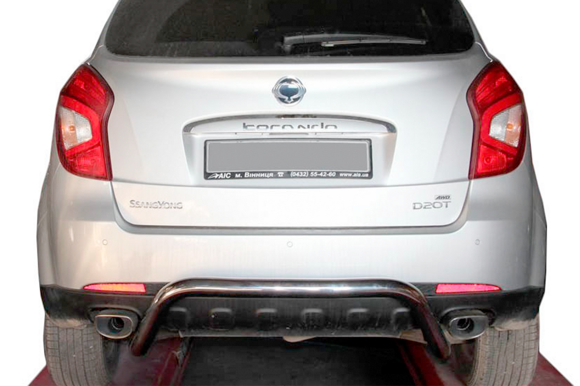 Rear Bar AK007 (Stainless Steel) for SsangYong Korando 2010-2019 - image 1