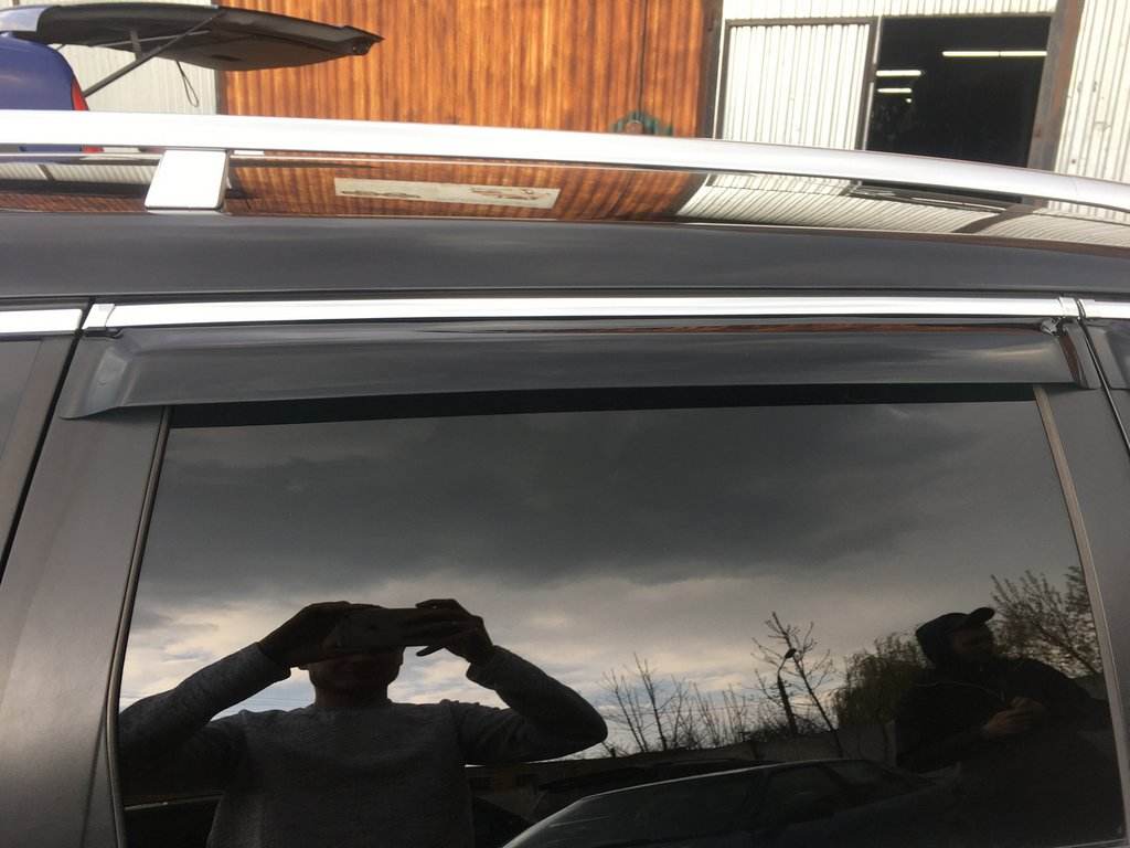 Visor with chrome strip SW (4 PCs, HIC) for Volkswagen Passat B6 2006-2012 - Reelken Auto
