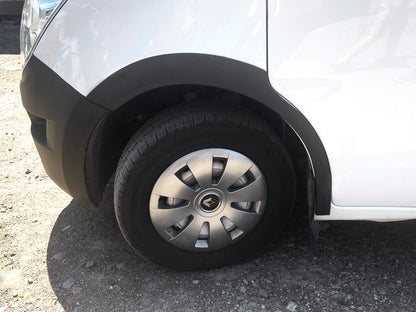 Fender flares (4pcs, black, ABS) for Opel Movano 2010-2021 - image 1