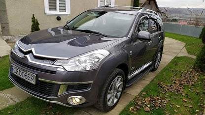 Side sills Bosphorus Grey (2 pieces, aluminum) for Citroen C-Crosser - Reelken Auto
