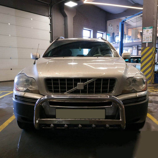 The WT004 bumper guard (stainless) for Volvo XC90 2002-2014 - Reelken Auto