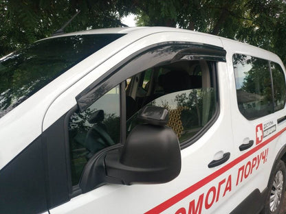 Windbreakers (2 pcs, Sunplex Sport) for Toyota Proace City - Reelken Auto