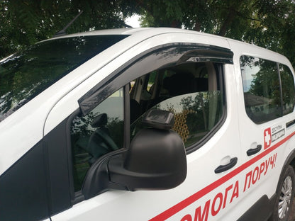 Window Deflectors (2 pcs, Sunplex Sport) for Citroen Berlingo/Multispace 2019- - image 1