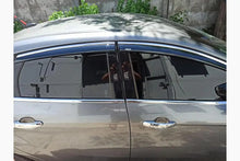 Window deflectors with chrome trim Niken (SD/HB, 4 pcs) for Ford Focus III 2011-2017 - image 1