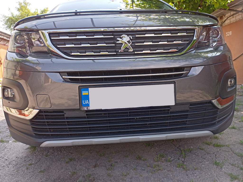 Fog light covers (2 pcs, stainless steel) for Peugeot Partner/Rifter 2019- - image 3