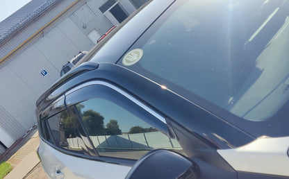 Window deflectors with chrome trim (4 pcs, Niken) for Peugeot 2008 2019- - image 3