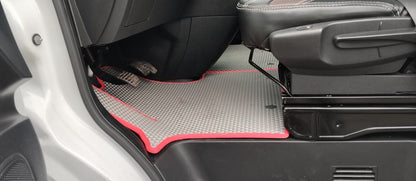 Floor mats (2 pcs, EVA, gray) for Opel Vivaro 2015-2019 - image 4