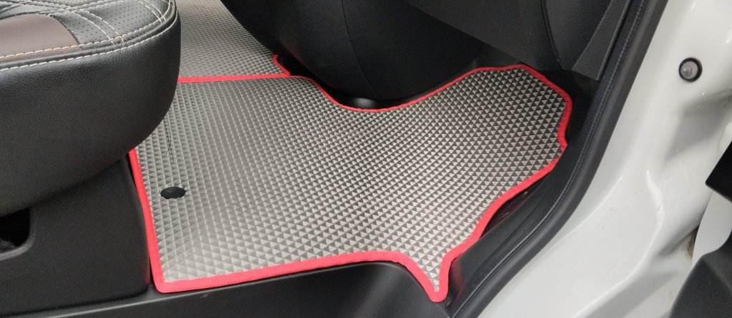 Mats (2 pcs, EVA, grey) for Opel Vivaro 2015-2019 - Reelken Auto