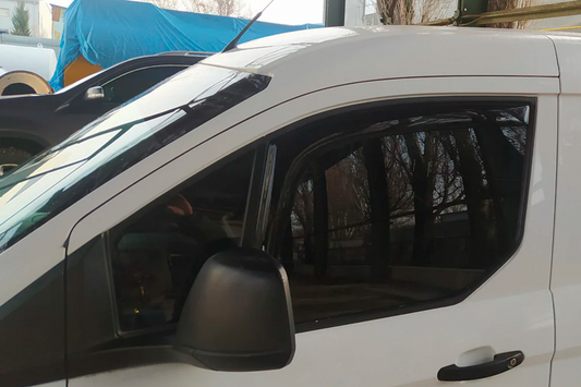 In-channel window deflectors (2 pcs, HIC) for Ford Connect 2014-2021 - image 1