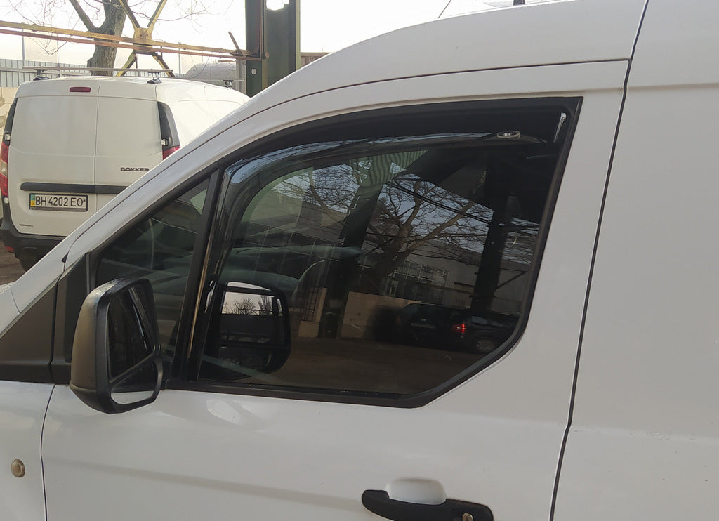 In-channel window deflectors (2 pcs, HIC) for Ford Connect 2014-2021 - image 2