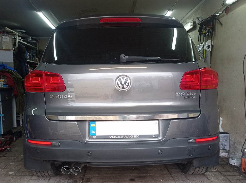 Trunk edge (stainless steel) for Volkswagen Tiguan 2007-2016 - Reelken Auto