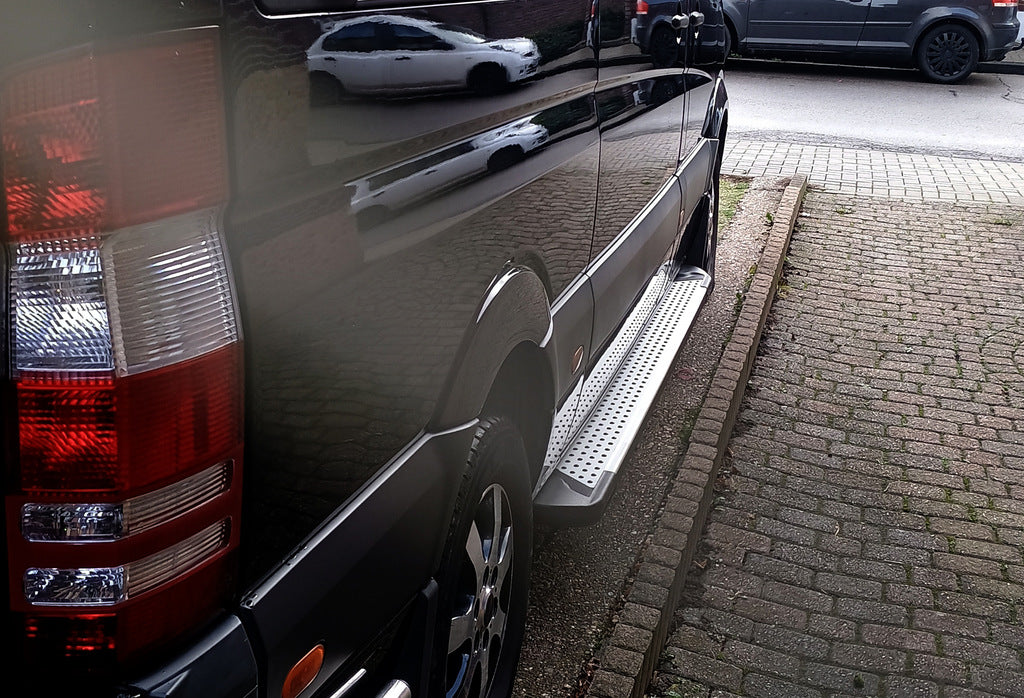 Side sills Allmond Grey (2 EA., alum.) for Mercedes Sprinter W906 2006-2018 - image 2