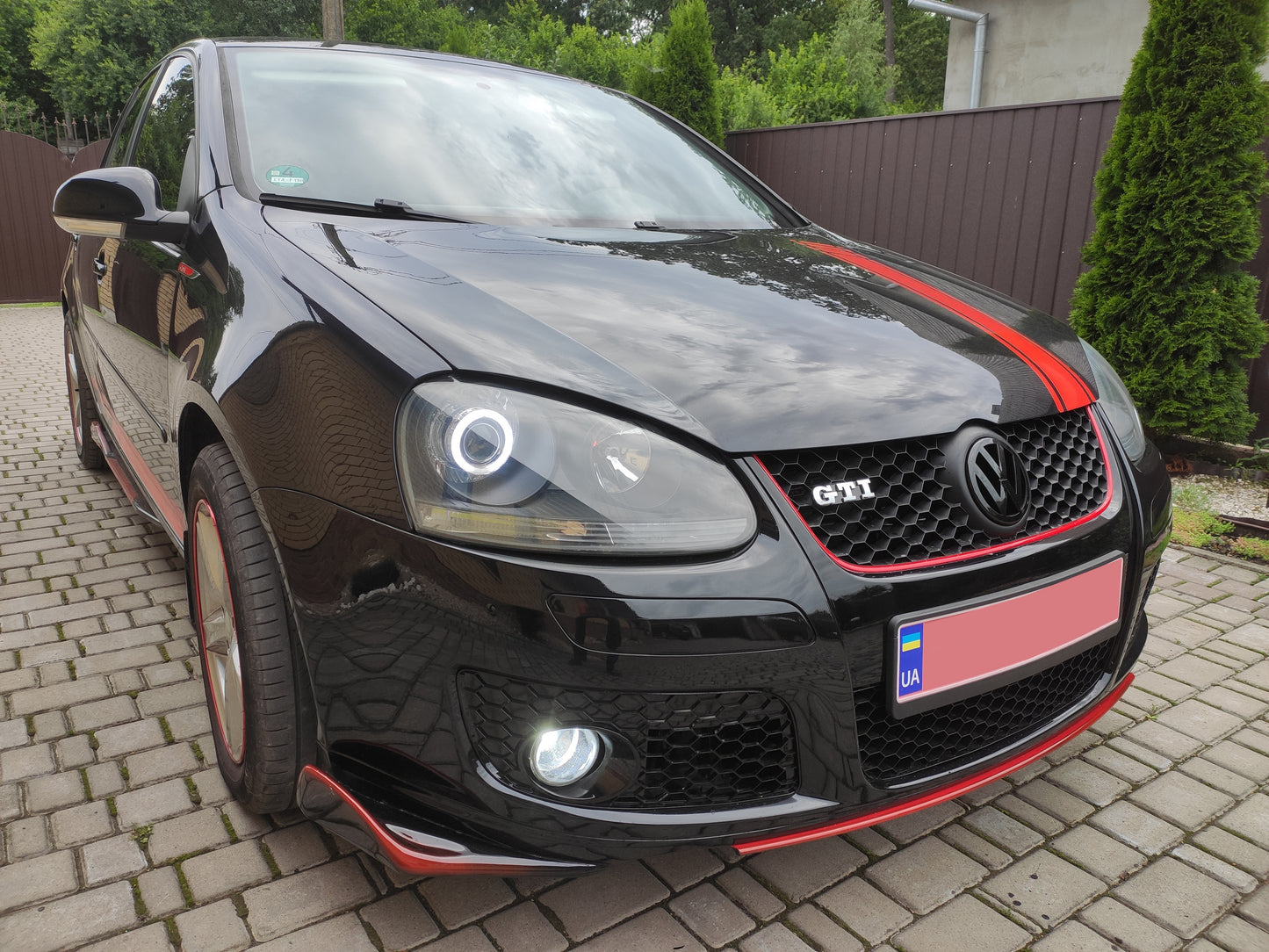 Front Lip DPT V-2 (for GTI, Gloss Black) for Volkswagen Golf 5 2003-2009 - image 4