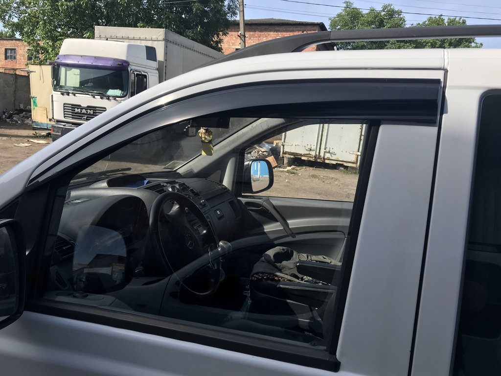 Window Deflectors (2 pcs, Sunplex Sport) for Mercedes Vito W639 2004-2014 - image 3