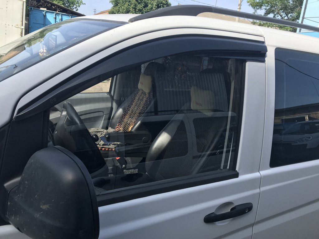 Window Deflectors (2 pcs, Sunplex Sport) for Mercedes Viano 2004-2014 - image 3