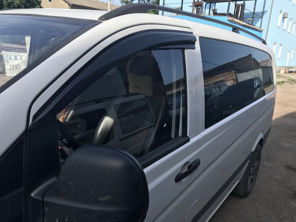 Window Deflectors (2 pcs, Sunplex Sport) for Mercedes Vito W639 2004-2014 - image 5