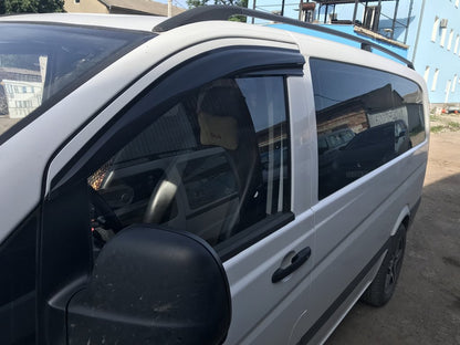 Window Deflectors (2 pcs, Sunplex Sport) for Mercedes Vito W639 2004-2014 - image 5
