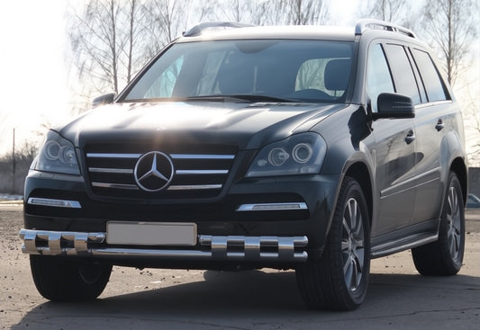 Front Bar ST015 (Stainless Steel) for Mercedes GL сlass X164 2006-2012 - image 1