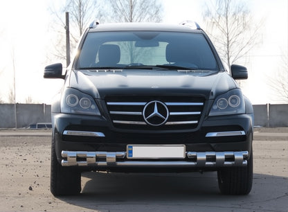 Front Bar ST015 (Stainless Steel) for Mercedes GL сlass X164 2006-2012 - image 2