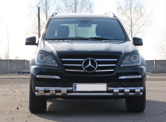 Front Bar ST015 (Stainless Steel) for Mercedes GL сlass X164 2006-2012 - image 2