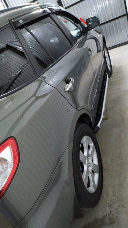 Side area Fullmond (2 pcs, alum.) for Hyundai Santa Fe 2 2006-2012 - Reelken Auto