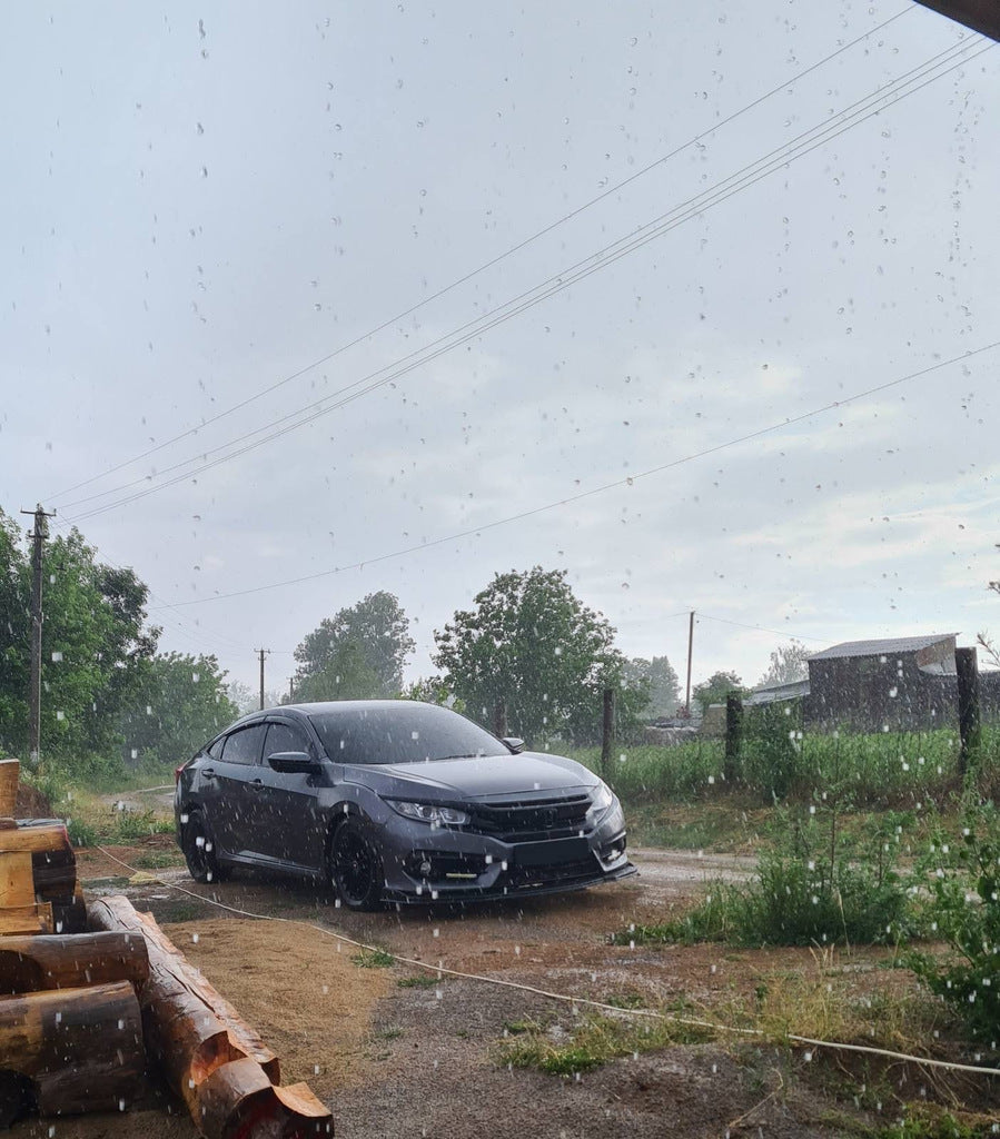 Front Lip V1 (black) for Honda Civic Sedan X 2016-2021 - image 3