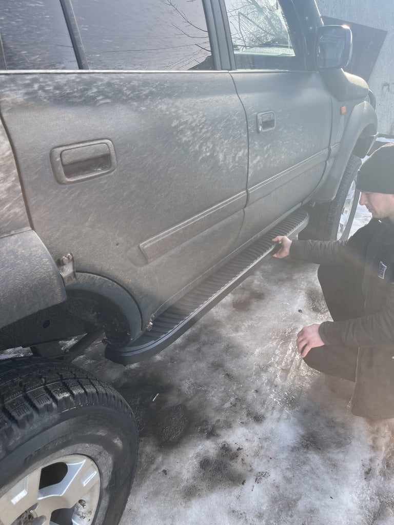 Side Steps Tayga Black (2 pcs, Aluminum) for Toyota Land Cruiser 80 1990-1997 - image 2