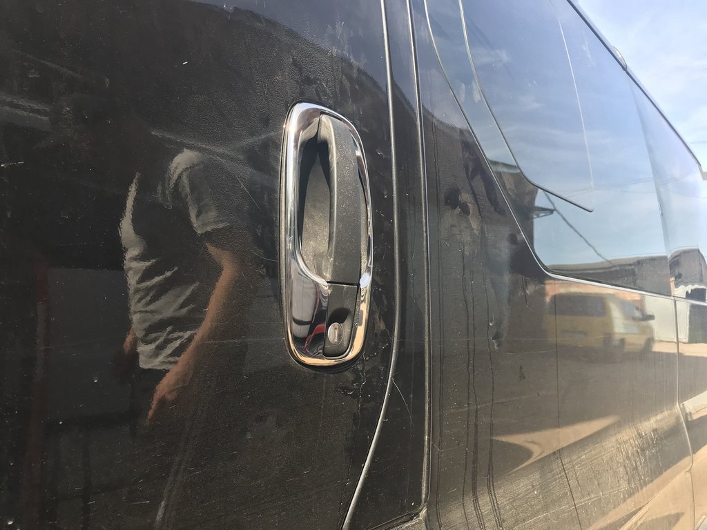 Door handle covers (4 pcs, stainless steel) for Nissan Primastar 2002-2014 - image 5