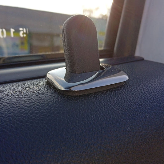 Interior button covers (4 pcs, stainless steel) for Dacia Duster 2008-2018 - image 2