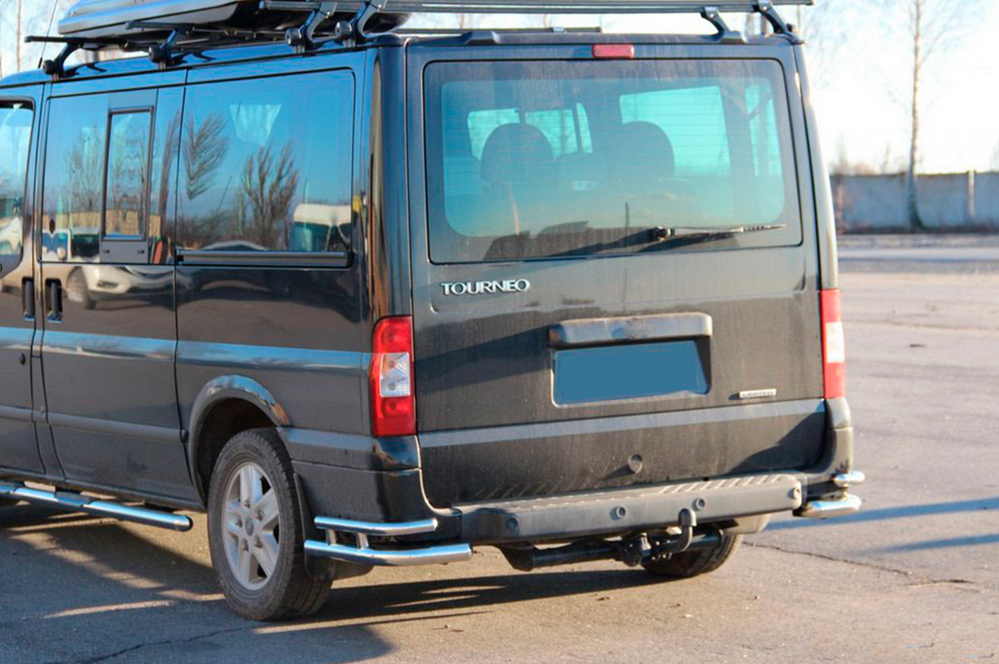 Rear Corner Bars AK003-Double (Stainless Steel) for Ford Transit 2000-2014 - image 3