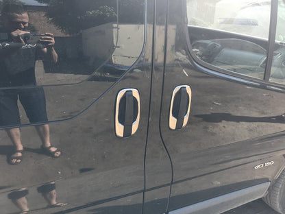 Door handle covers (4 pcs, stainless steel) for Nissan Primastar 2002-2014 - image 6