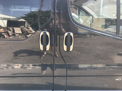 Door handle trims (4 pcs, stainless steel) for Opel Vivaro 2001-2015 - image 9