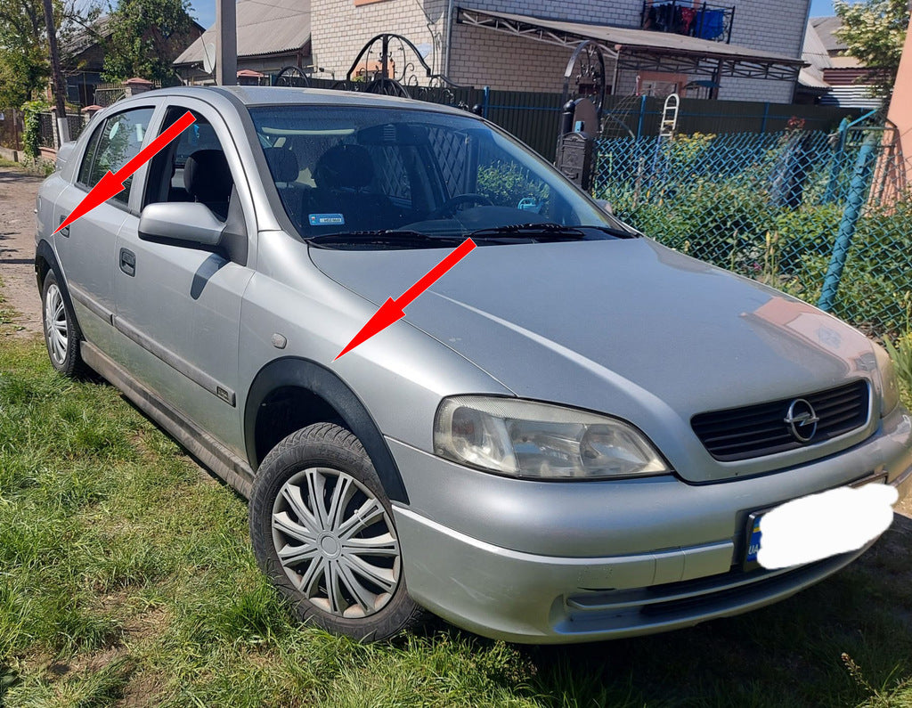 Fender flares (4 pcs, black metallic) for Opel Astra G classic 1998-2012 - image 1